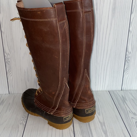 LL Bean Vintage Knee high Duck Boots 7 - Picture 4 of 6